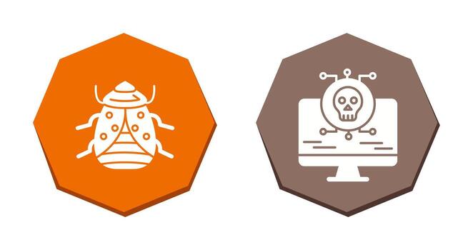 Bug and Virus Icon vector