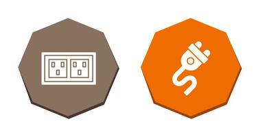 Socket and Plug Icon vector
