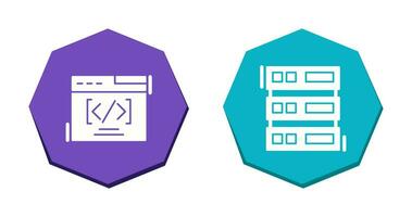 Web Coding ND Server Icon vector