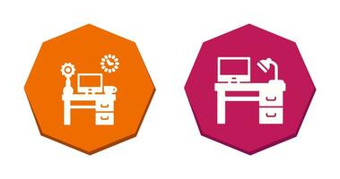 Work Table and Workplace Icon vector