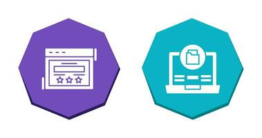 Rating and Data Storage Icon vector