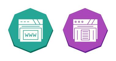 Www and Paper Icon vector