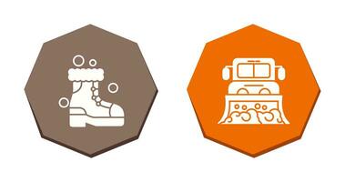 Snowshoes and Truck Icon vector