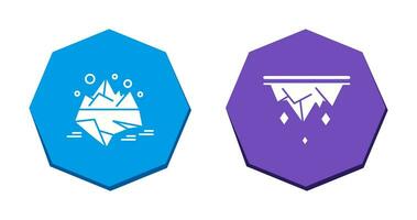 Iceberg and Icicle Icon vector