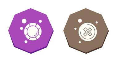 Close and Lifesaver Icon vector