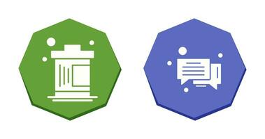Delete and Message Bubble Icon vector