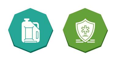 Jerrycan and Medical Symbol Icon vector