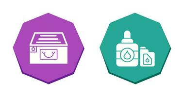 File Cabinet and Ink Cartridge Icon vector