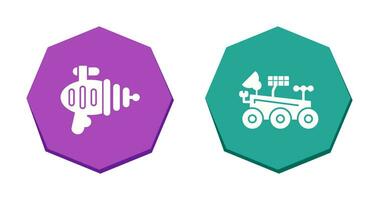 laser gun mars rover Icon vector