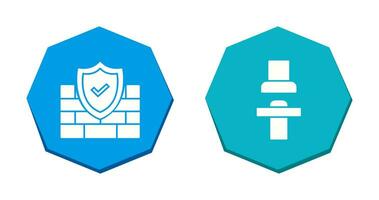 Firewall and Seat  Icon vector