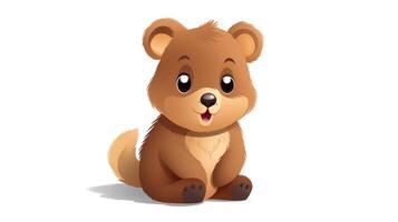 un linda pequeño quokka en vector estilo. generativo ai foto