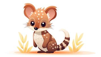 a cute little Quoll in vector style. Generative AI photo