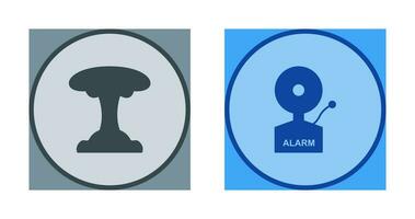 explosion and alarms Icon vector