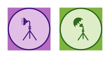 light stand and studio Icon vector