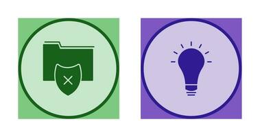 vulnerable folders and innovatives idea Icon vector