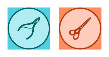 Nippers and Scissors Icon vector