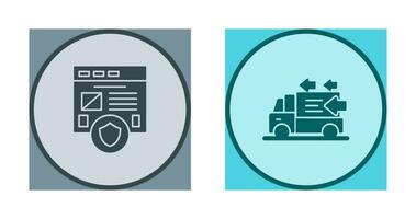 Secure and Order Return Icon vector