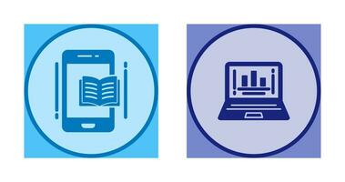 E Book and Presentation Icon vector