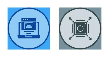 Pop Up and Maximize Icon vector