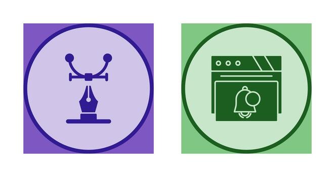 Web Design and Notification Icon vector