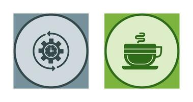 Coffee and Rotate  Icon vector