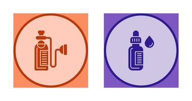 Oxygen and Dropper Icon vector