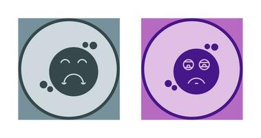 Tired and Upset Icon vector