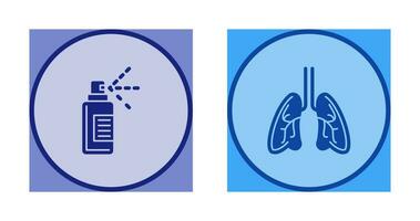 Hand  and Lungs Icon vector