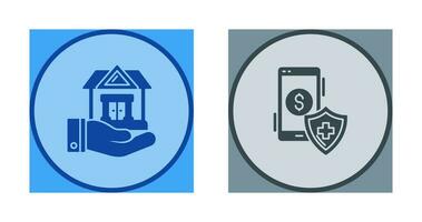 House and Smartphone Icon vector