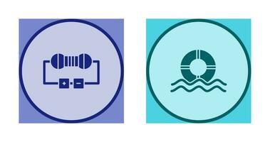 Resistor and  Float Icon vector