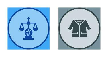 International Law and Suit Icon vector