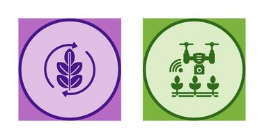 Agronomy and Smart Farm Icon vector