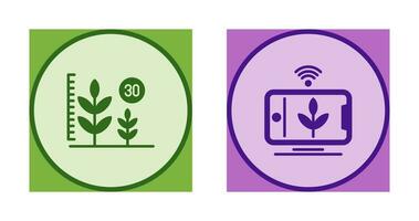 Growth and Device Icon vector