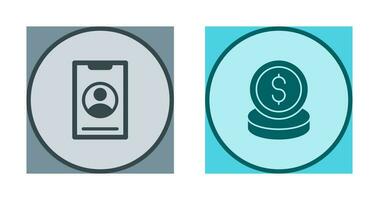 Smart Phone and Money Icon vector