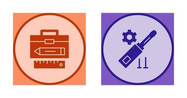 Geometry and Gear Icon vector