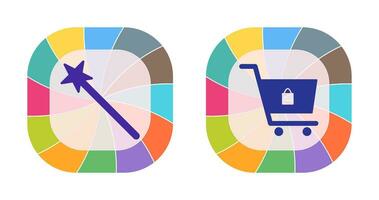 magic and shopping  Icon vector