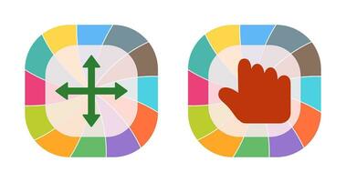 move and hold Icon vector