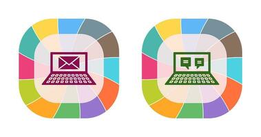 Emails and Online Conversation Icon vector