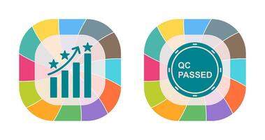 Reputation Management and QC Passed Icon vector