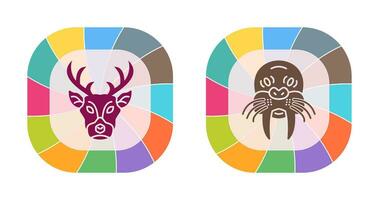 Deer and animal Icon vector