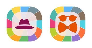 Hat and Hipster Style Icon vector