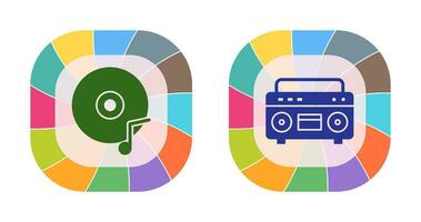 Music CD and Casette Icon vector