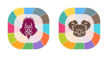 Mandrill and Koala Icon vector