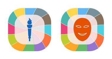 Museum Torch and Ancient Icon vector