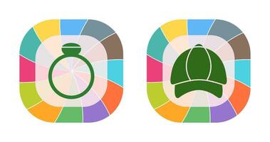 Ring and P Cap Icon vector