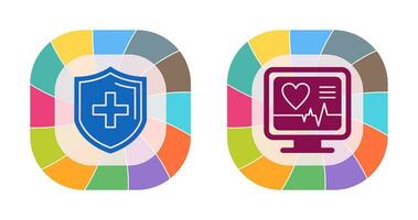 Protection and Plus Icon vector