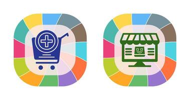 Add to Cart and Online Shopping Icon vector