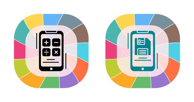 calculadora y apoyo archivo icono vector