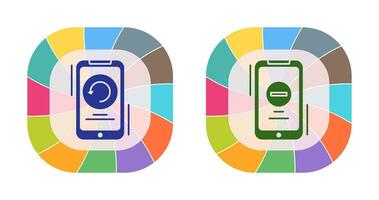 Restart and Remove Icon vector