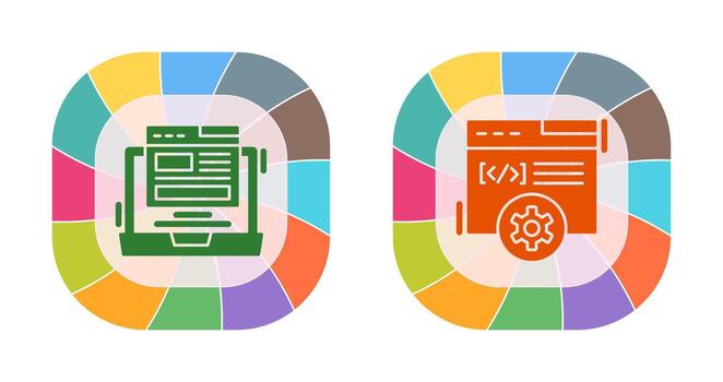 diseño y desarrollo icono vector